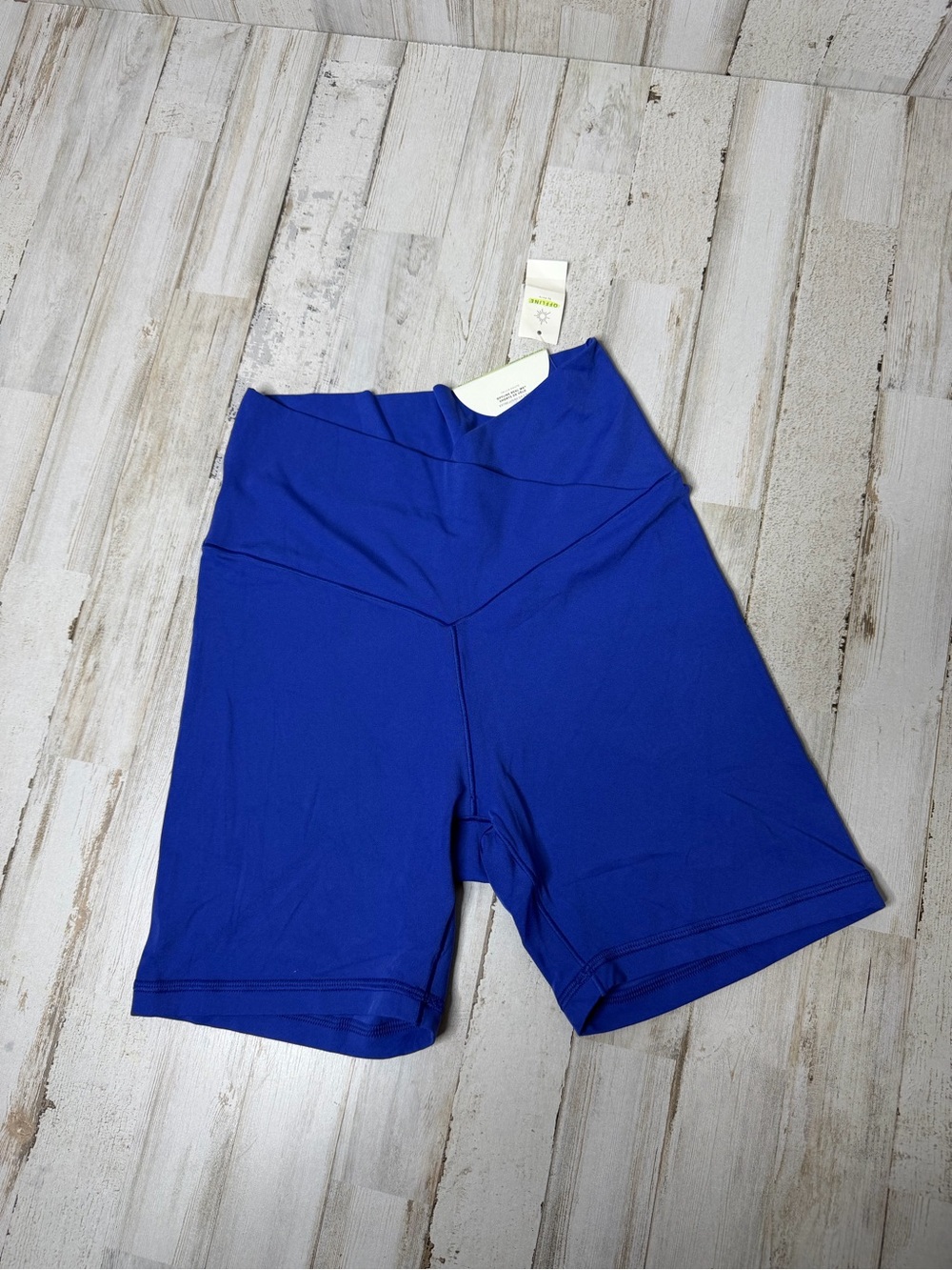 Offline by aerie High-Rise Bike Shorts in Bright Blue